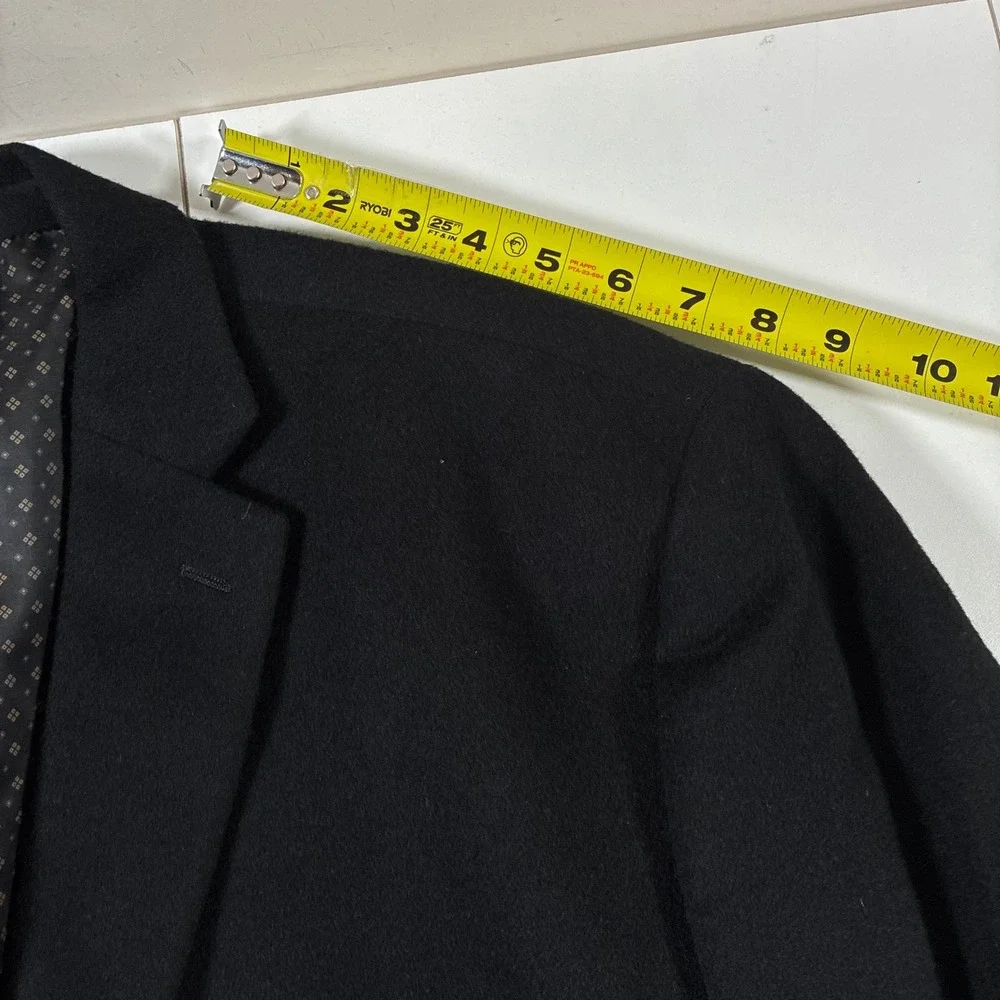 Lauren Ralph Lauren Wool Silk Cashmere Blazer 56R Black Sport Coat (Tag 58R)